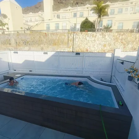 Big Puerto Rico With Heated Saltwater Jacuzzi Pool & Bbq & Private Parking * Puerto Rico (Gran Canaria)